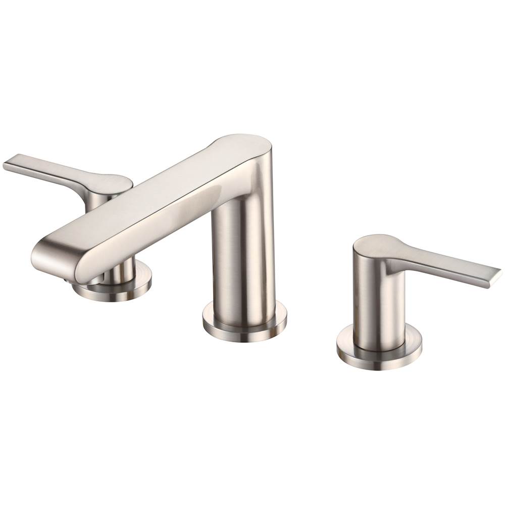 Gerber Plumbing South Shore 2H Widespread Lavatory Faucet with Metal Touch Down Drain 1.2gpm Brushed Nickel