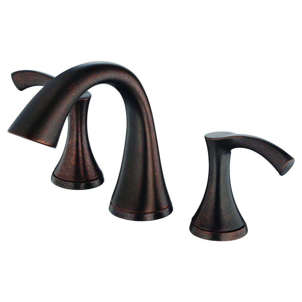 Gerber Plumbing Antioch 2H Widespread Lavatory Faucet W/ Metal Touch Down Drain 1.2Gpm Tumbled Bronze