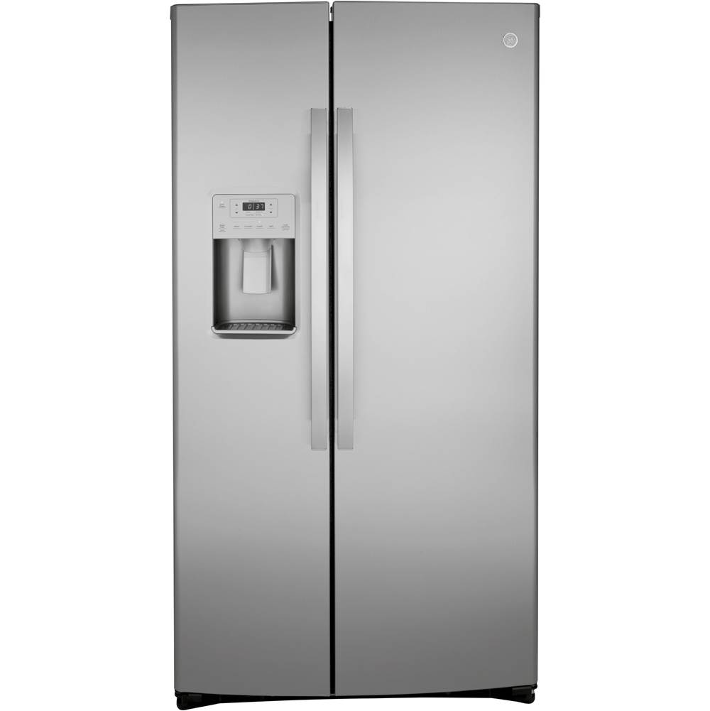 GE Appliances GE 25.1 Cu. Ft. Fingerprint Resistant Side-By-Side Refrigerator