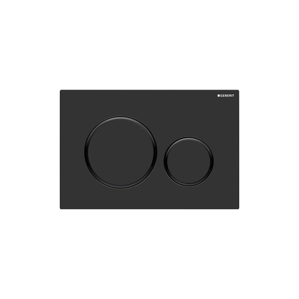 Geberit Geberit actuator plate Sigma20 for dual flush: black matt coated, easy-to-clean coated, black