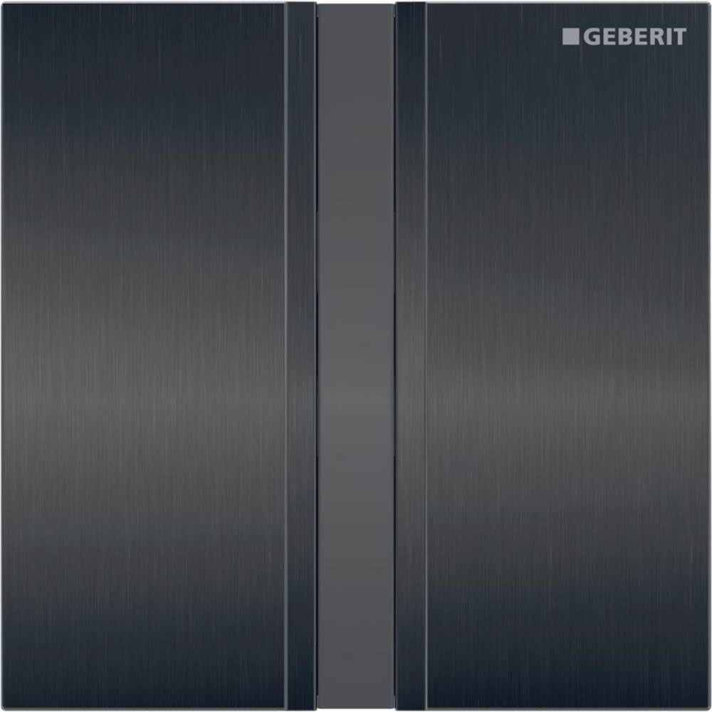 Geberit Geberit cover plate type 50: black chrome / brushed
