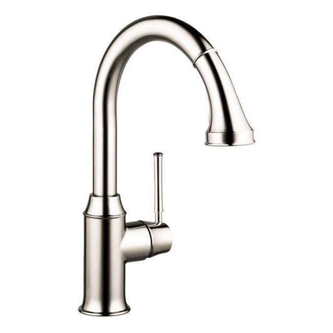 Hansgrohe Talis C HighArc Kitchen Faucet, 2-Spray Pull-Down, 1.75 GPM in Polished Nickel