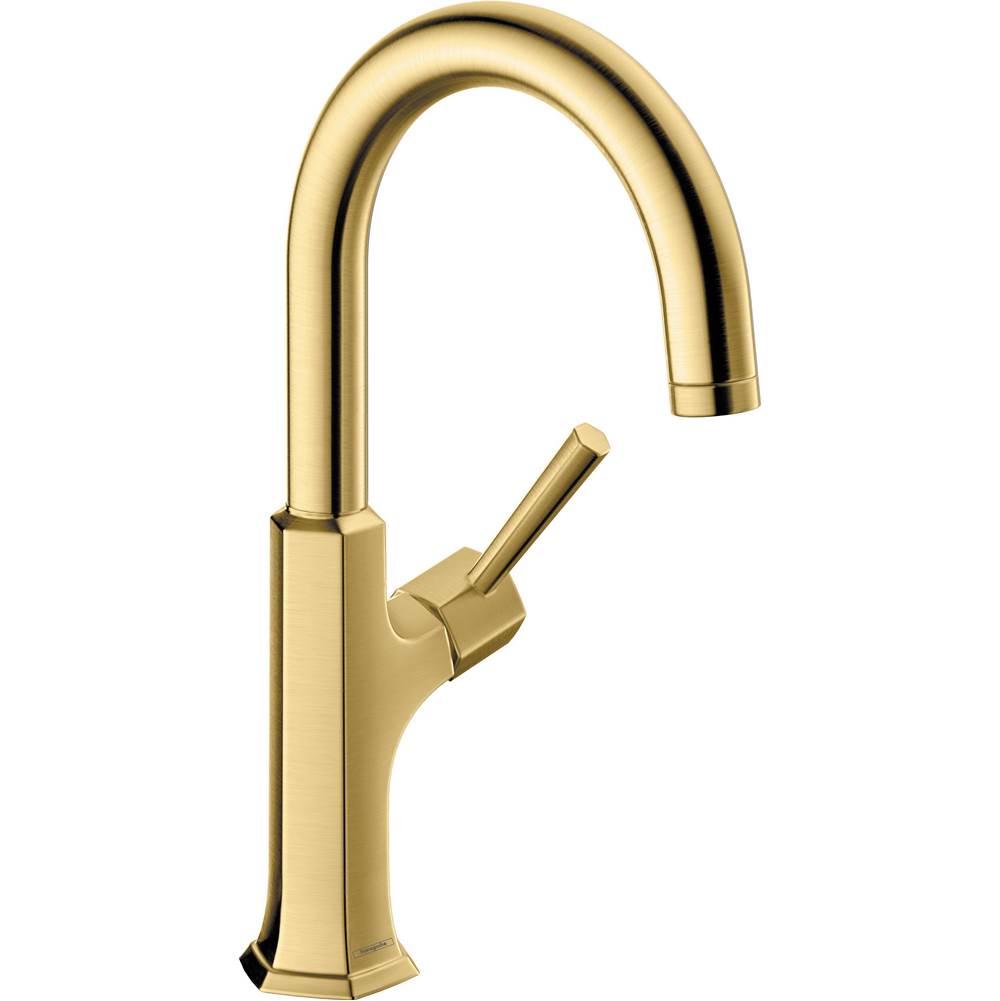 Hansgrohe Locarno Bar Faucet, 1.5 GPM in Brushed Gold Optic