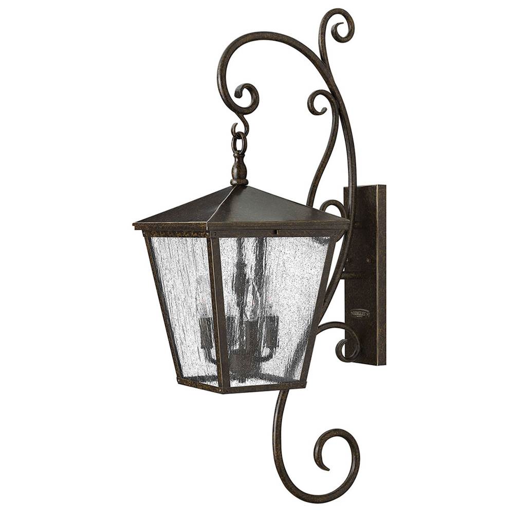 Hinkley Lighting Large Wall Mount Lantern with Scroll