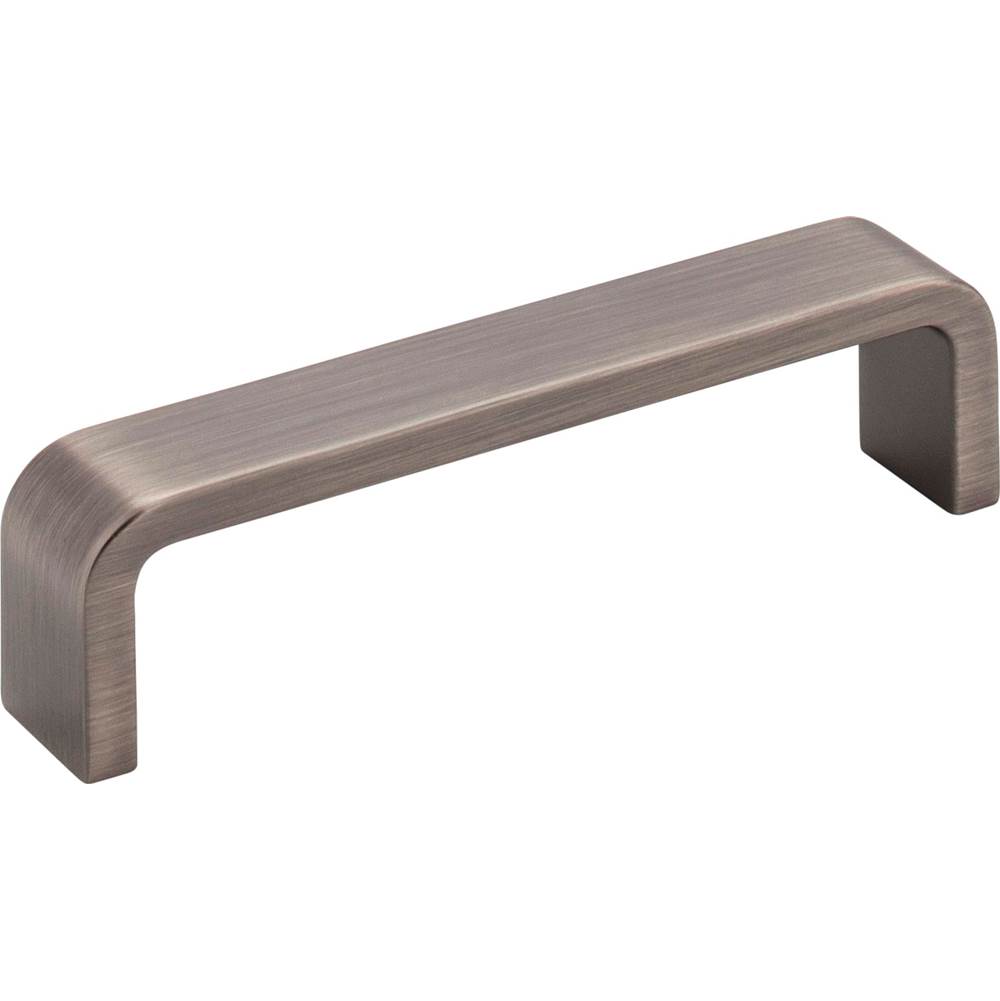 Hardware Resources 4'' Center-to-Center Brushed Pewter Square Asher Cabinet Pull