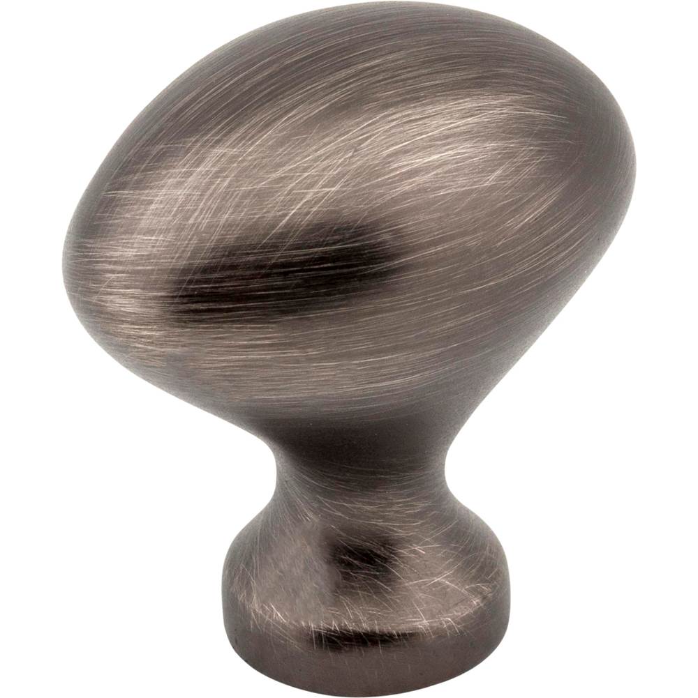 Hardware Resources 1-1/8'' Overall Length Brushed Pewter Oval Merryville Cabinet Knob