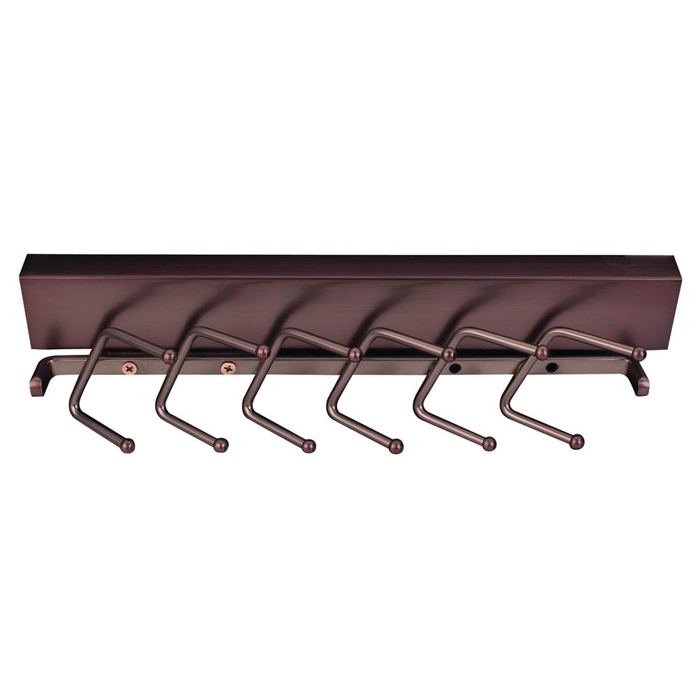 Hardware Resources Brushed Oil Rubbed Bronze 12'' Sliding Tie Rack