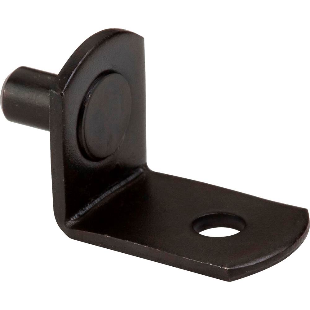 Hardware Resources Black 5 mm Pin Angled Shelf Support with 3/4'' Arm and 1/8'' Hole - Priced and Sold by the Thousand