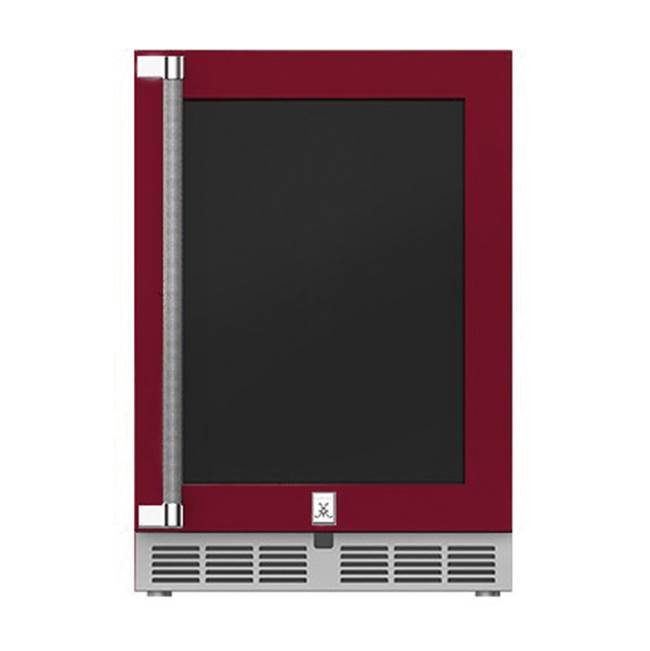 Hestan 24'' Refrigerator, Glass Door, with Lock, Left Hinged