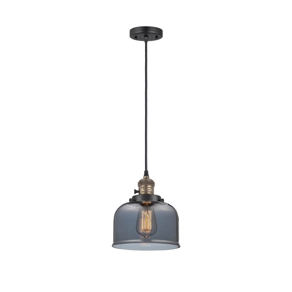Innovations Bell 1 Light 8'' Mini Pendant with Switch