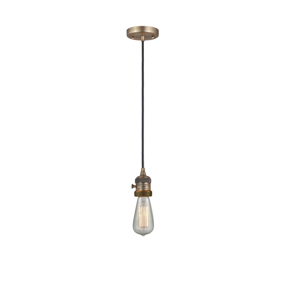 Innovations Bare Bulb 1 Light 2'' Mini Pendant with Switch
