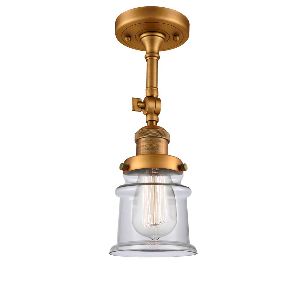 Innovations Small Canton 1 Light Semi-Flush Mount part of the Franklin Restoration Collection
