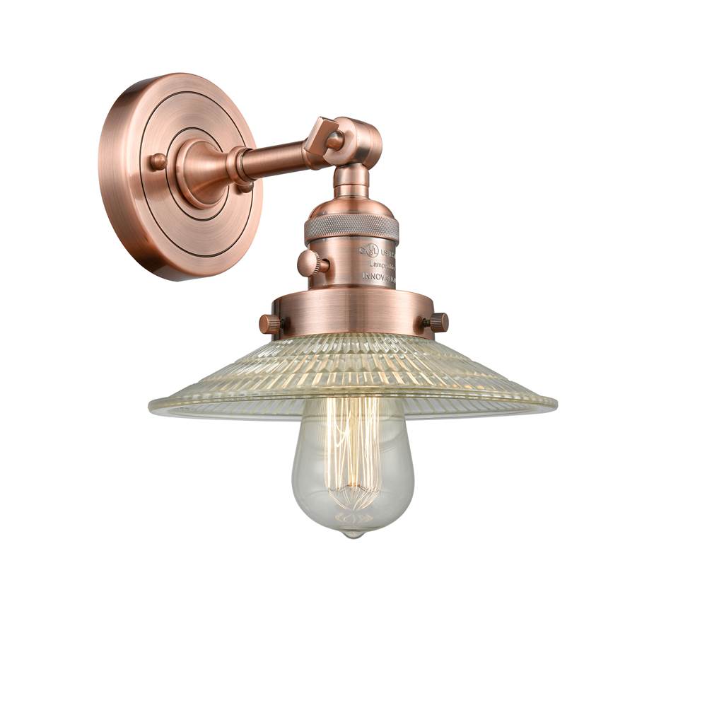 Innovations Halophane 1 Light 8.5 inch Sconce With Switch