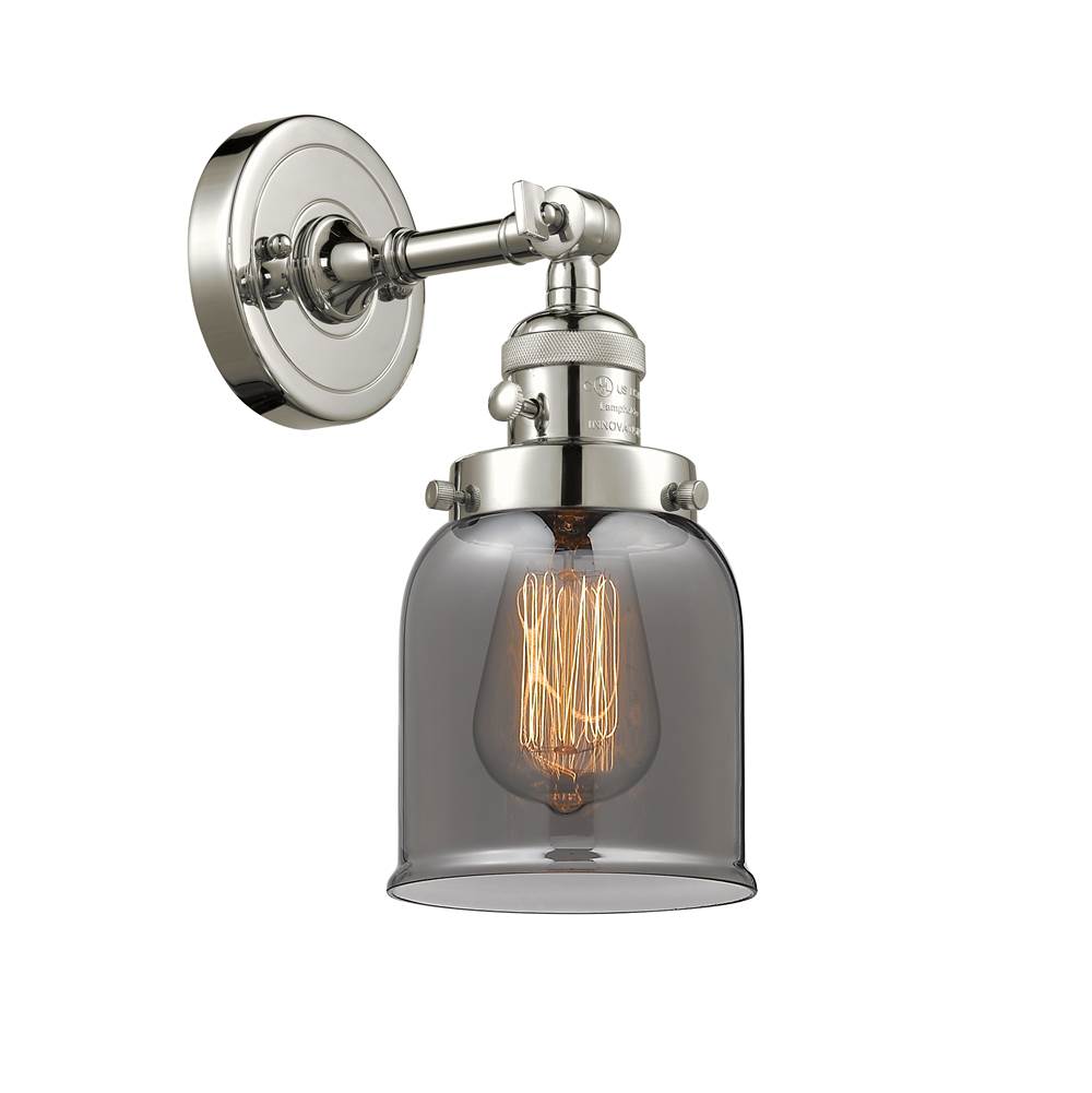 Innovations Bell 1 Light 5 inch Sconce With Switch