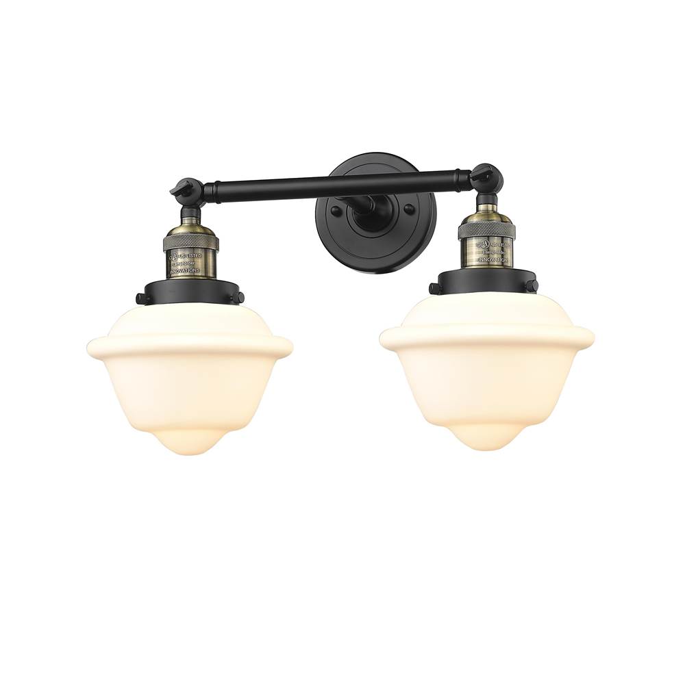 Innovations Small Oxford 2 Light Bath Vanity Light part of the Franklin Restoration Collection