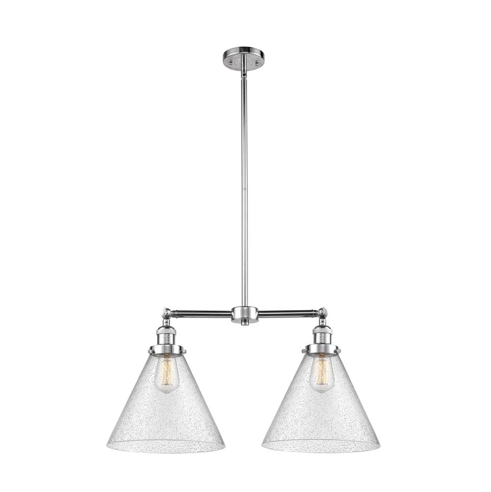 Innovations X-Large Cone 2 Light Chandelier part of the Franklin Restoration Collection