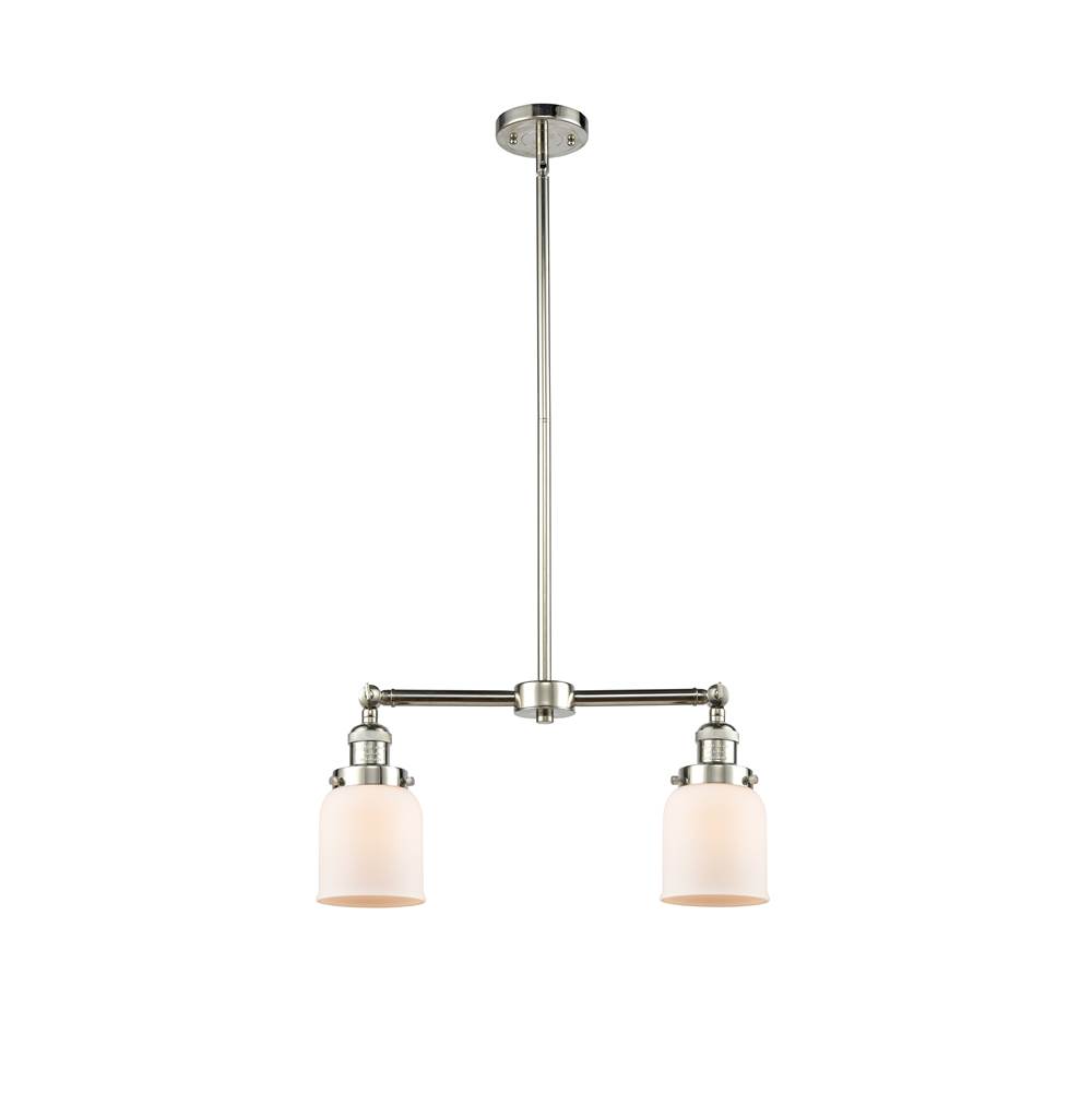 Innovations Small Bell 2 Light Chandelier part of the Franklin Restoration Collection