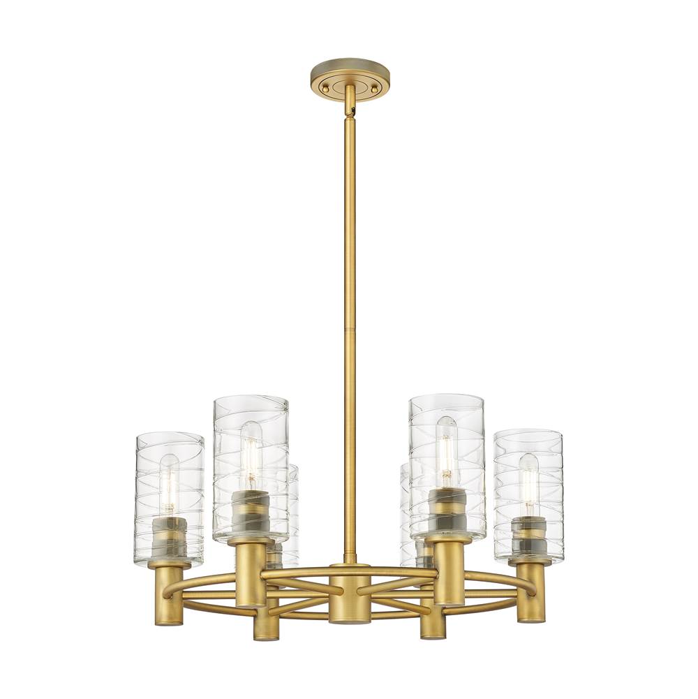 Innovations Crown Point Brushed Brass Chandelier