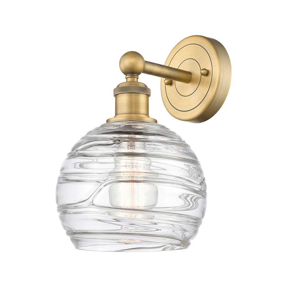 Innovations Athens Deco Swirl Brushed Brass Sconce