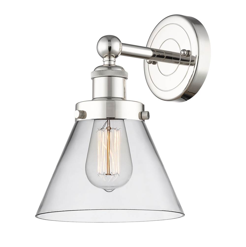 Innovations Cone Polished Nickel Sconce