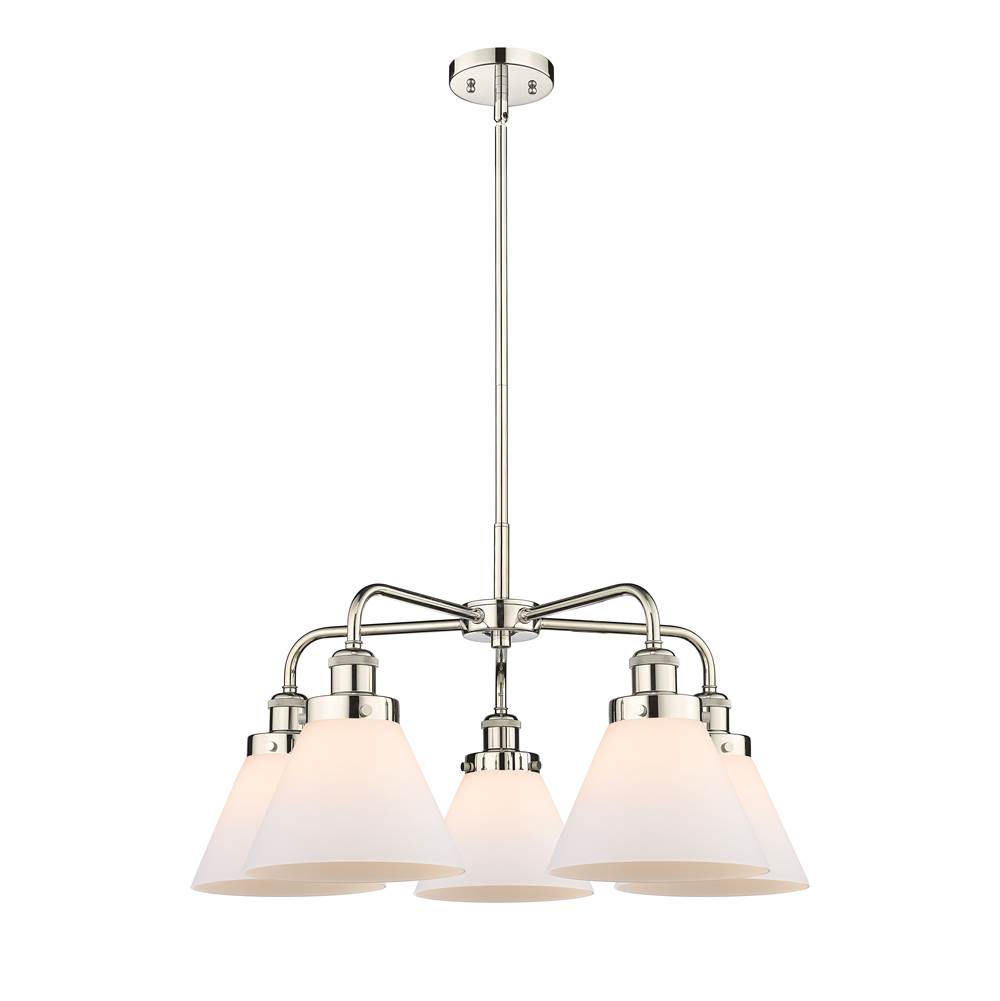 Innovations Cone Polished Nickel Chandelier