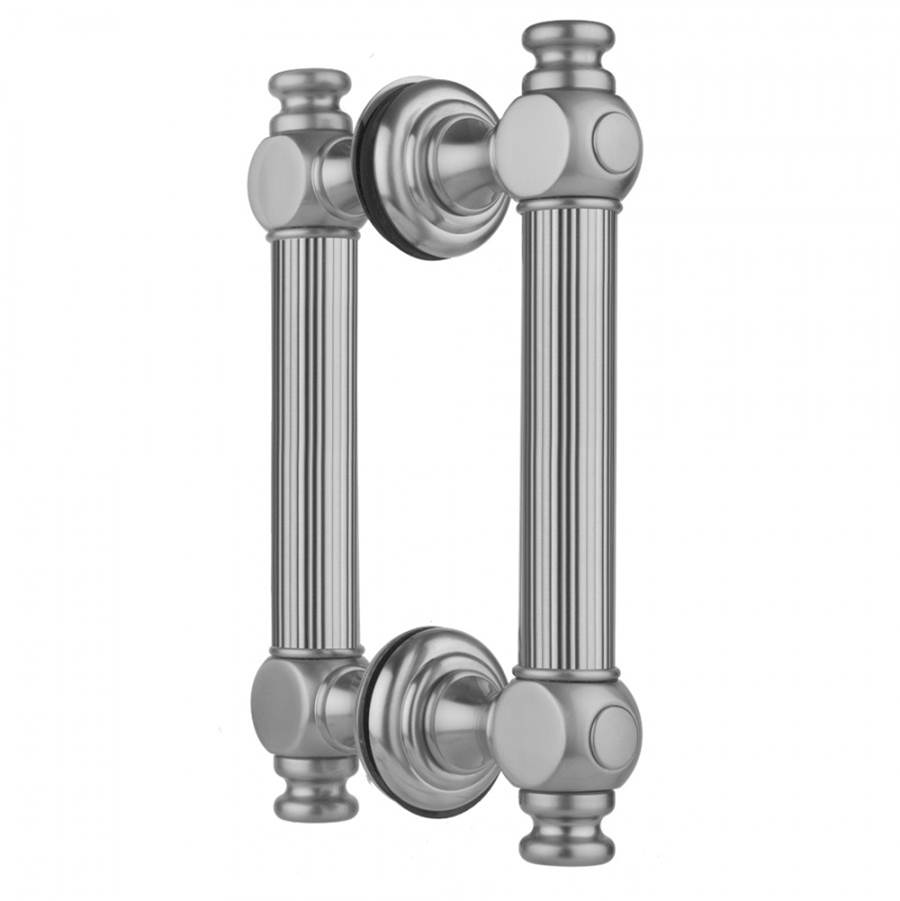 Jaclo 12'' H61 Reeded with End Caps Back to Back Shower Door Pull