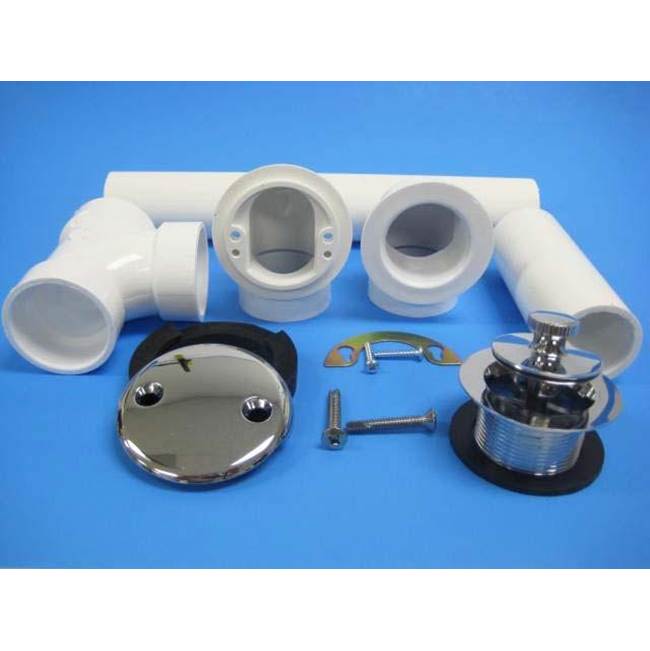JB Products Full Kit Sch 40 PVC Lift & Turn CP with Brass Strainer, boxed