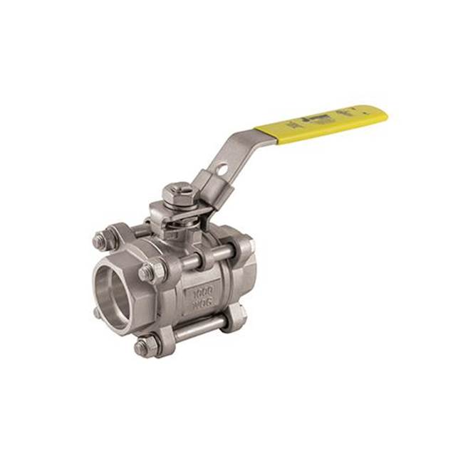 Jomar International LTD Full Port, 3 Piece 4 Bolt, Swing Out Body, Socket Weld Connection, 1000 Wog, Stainless Steel Ball And Stem 1''