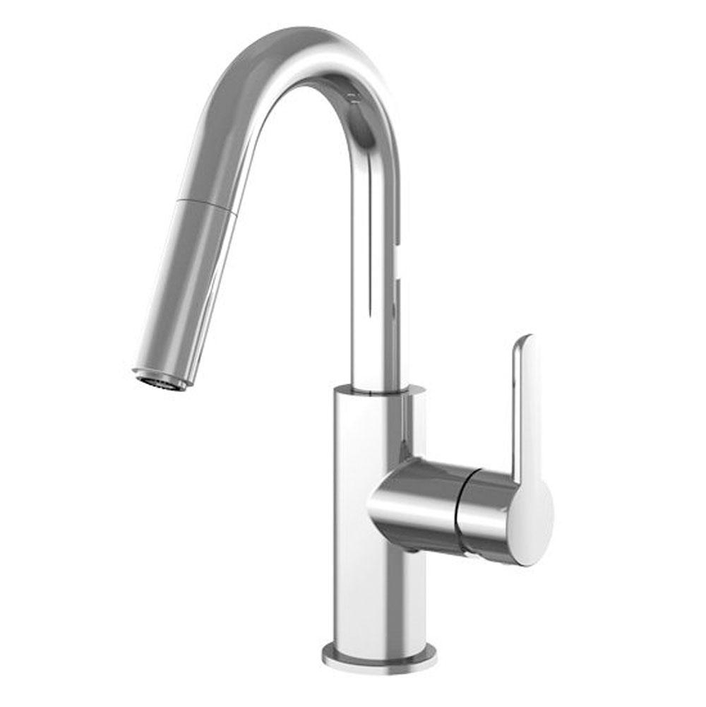 Home Refinements by Julien Pull-Down Bar Faucet Apex Prep, Polished Chrome
