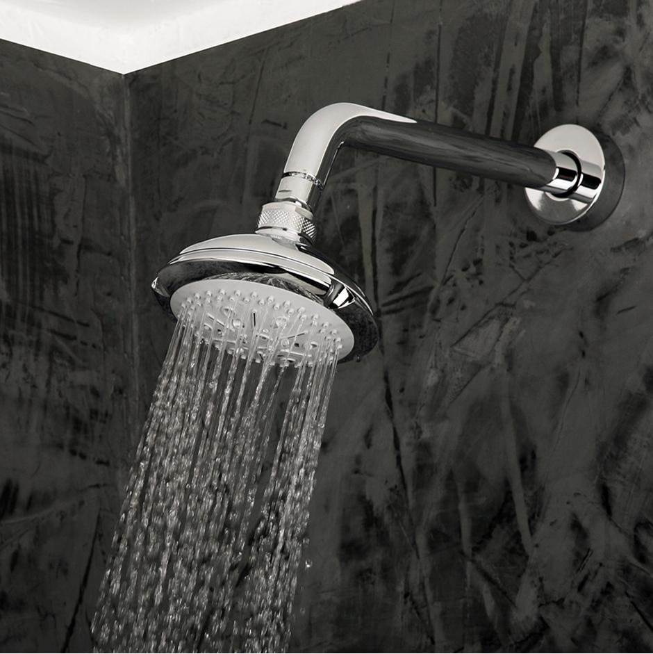 Lacava Wall-mount tilting round shower head, four jets. Arm and flange sold separately