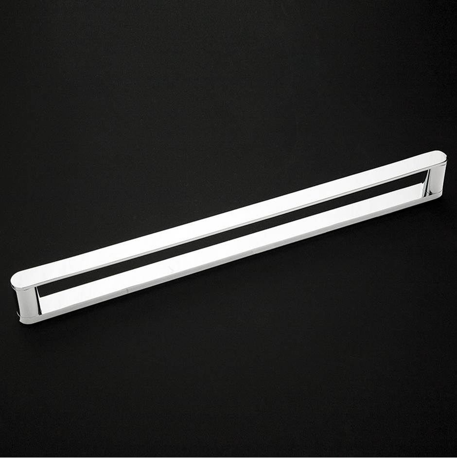 Lacava Wall-mount towel bar made of chrome plated brass.