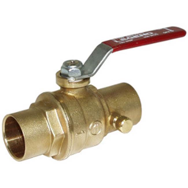 Legend Valve 1/2'' S-1100 No Lead Forged Brass Full Port Ball Valve with Drain