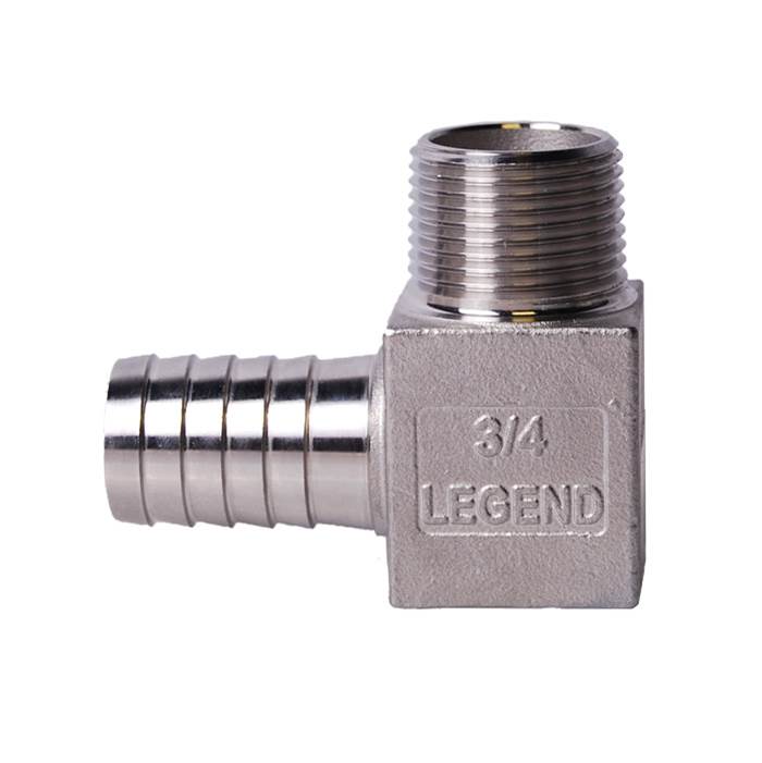 Legend Valve 1'' x 3/4'' .304 Stainless Steel Reducing Hydrant Insert x MNPT Elbow