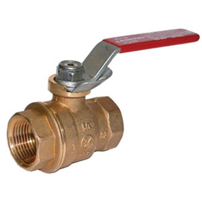 Legend Valve 1'' T-1001LD No Lead Forged Brass Full Port Ball Valve with Locking Device
