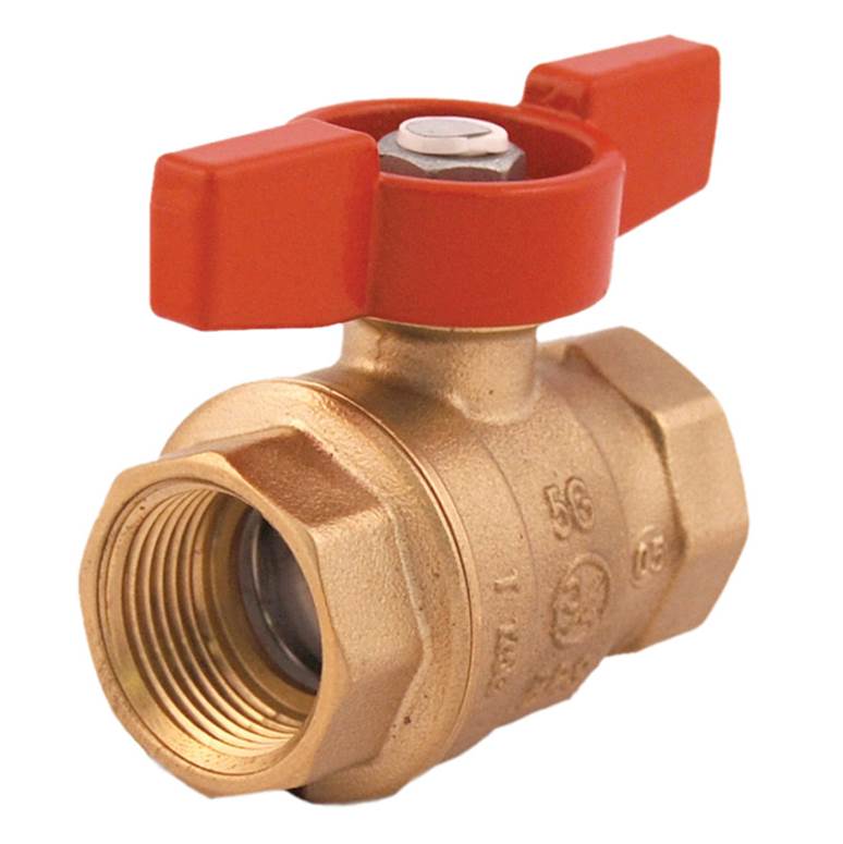 Legend Valve 3/4'' T-1001T No Lead Forged Brass Full Port Ball Valve, Tee Handle