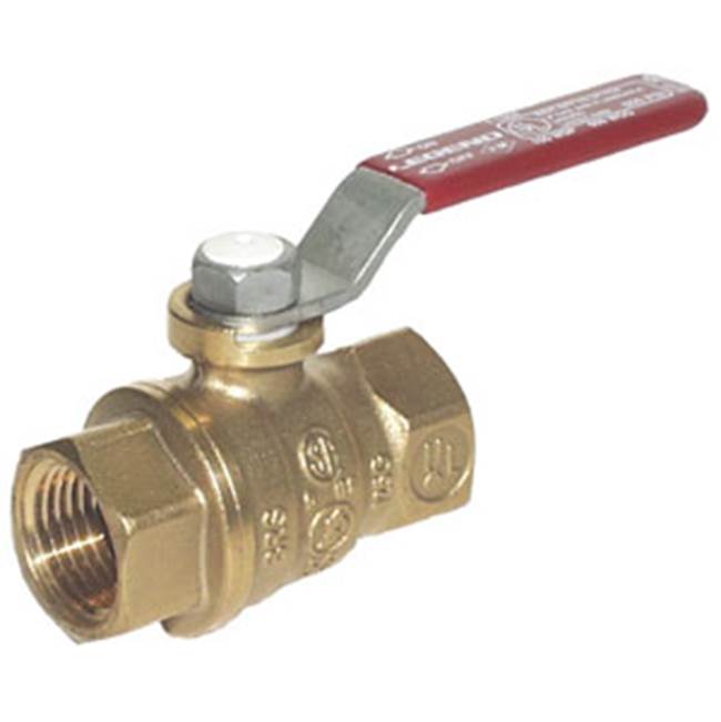 Legend Valve 1/2'' T-1004NL No Lead Forged Brass Large Pattern Full Port Ball Valve, with Cubic Ball