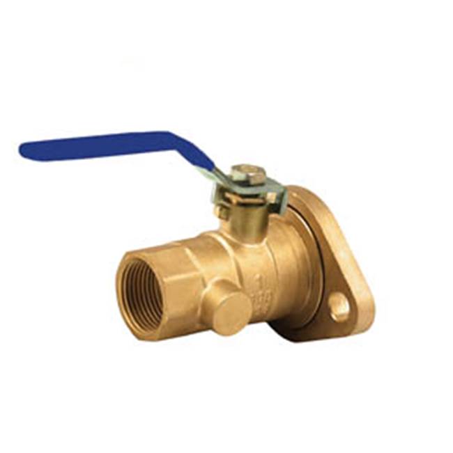 Legend Valve 3/4'' T-2011 Forged Brass Isolation Ball Valve with Rotating Flange, FNPT x Flange