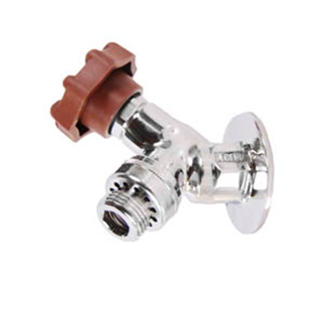 Legend Valve 1/2'' T-459CP Chrome Brass Commerial Ball Valve Sillcock w/ Softouch Handle & Key