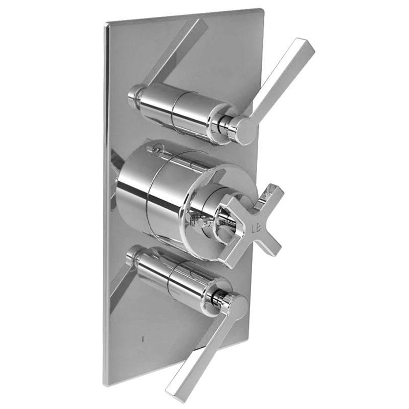 Lefroy Brooks Fleetwood Thermostatic Trim With Integrated Flow Control & Two-Way Diverter To Suit M1-4203 Rough, Silver Nickel