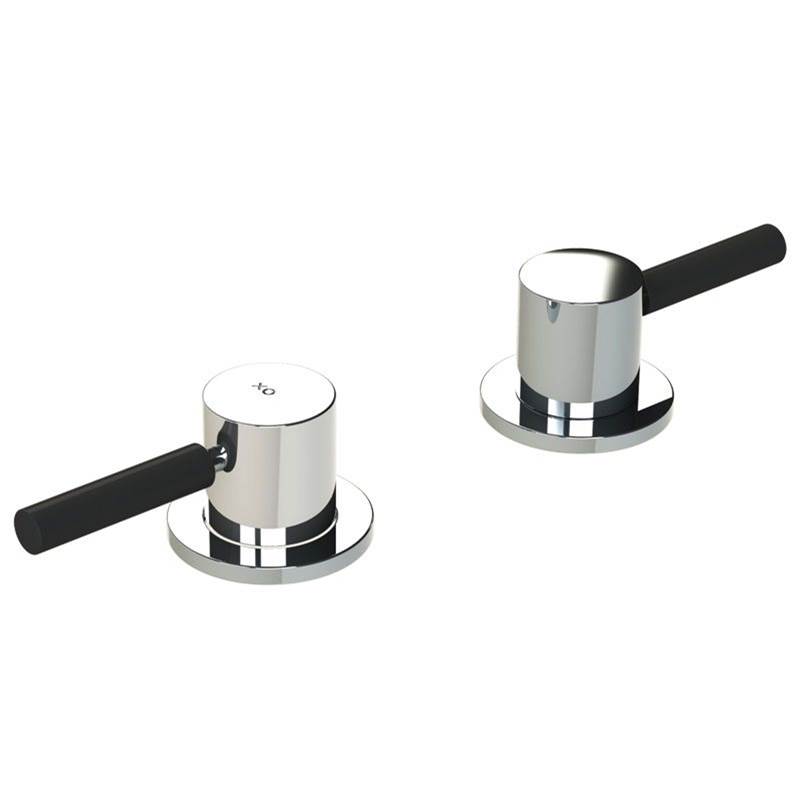 Lefroy Brooks Zu Deck Mounted Flow Control Trim To Suit R1-4033 Rough (PAIR), Polished Chrome