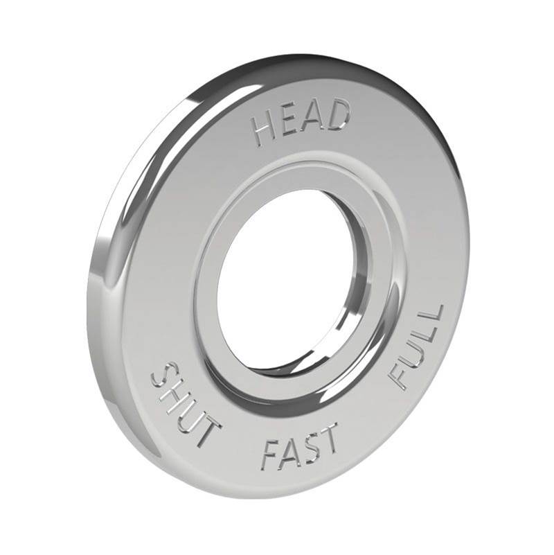 Lefroy Brooks Head Flow Control Escutcheon Plate To Suit CB-1015, CW-1015, M1-1014 & M1-1015, Silver Nickel