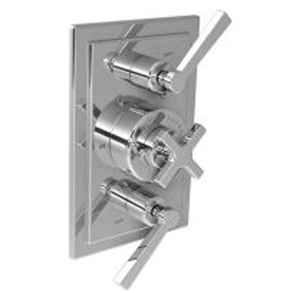 Lefroy Brooks Mackintosh Thermostatic Trim With Two Integrated Flow Controls To Suit M1-4202 Rough, Polished Chrome