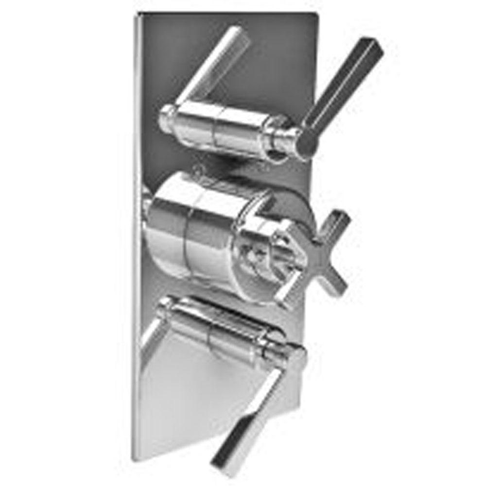 Lefroy Brooks Fleetwood Thermostatic Trim With Two Integrated Flow Controls To Suit M1-4202 Rough, Silver Nickel
