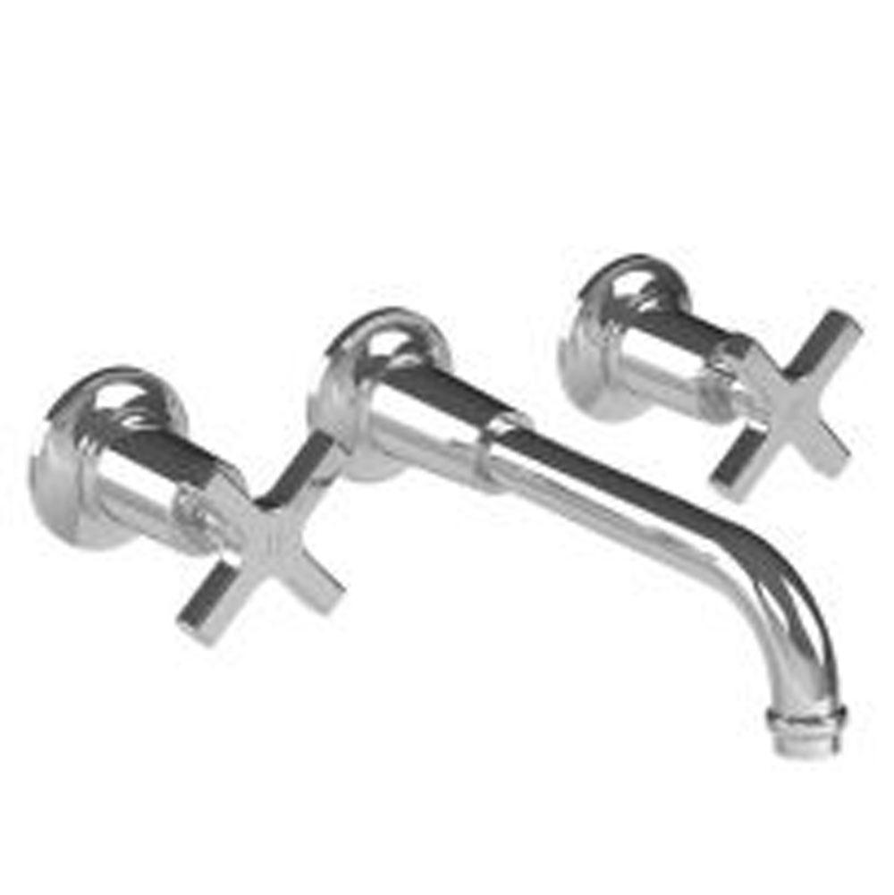 Lefroy Brooks Fleetwood Cross Handle Wall Mounted Basin Mixer Trim To Suit R1-4016 Rough, Polished Chrome