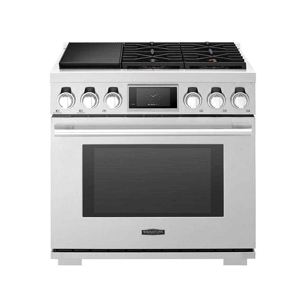 LG Signature Kitchen Suite Dual Fuel Range, 36'', Sous Vide, Steam Assisted Oven, Sabbath Mode, Self Clean and Speed Clean