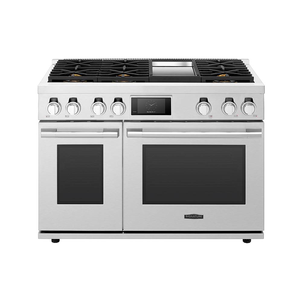 LG Signature Kitchen Suite Dual Fuel Range, 48'', Chromium Griddle, Combi Steam Oven, Sabbath Mode, Self Clean and Speed Clean