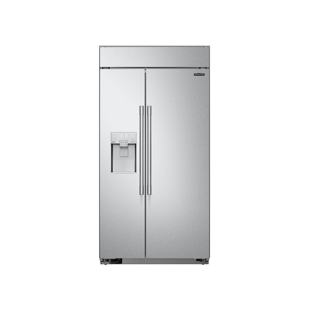 LG Signature Kitchen Suite 42'' Built-In Side-By-Side Refrigerator with Dispenser, Stainless Steel