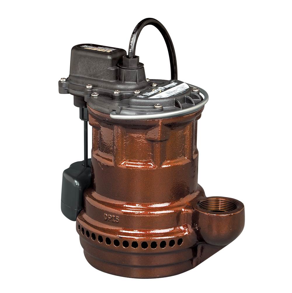 Liberty Pumps 1/4 hp, Submersible Sump Pump, Cast iron, wide angle float - quick disconnect, 115V.