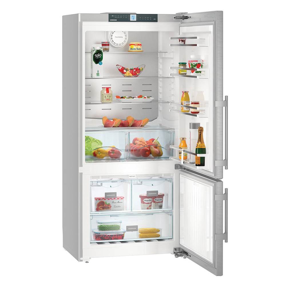 Liebherr Bottom Mount Refr/Freezer R With Soft System, Smart Steel With Ice Maker (Right Hinge)