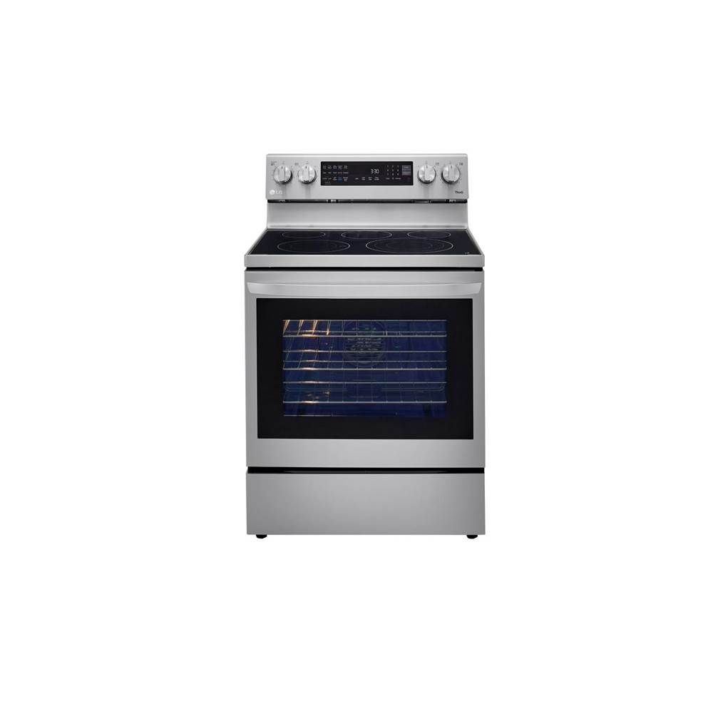 LG Appliances 6.3 cu ft. Smart Wi-Fi Enabled True Convection InstaView Electric Range with Air Fry